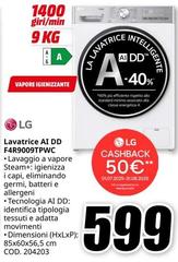 LG - Lavatrice AI DD F4R9009TWC