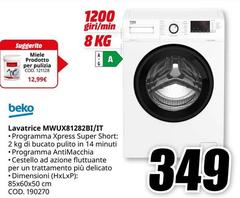 Beko - Lavatrice MWUX81282BI/IT