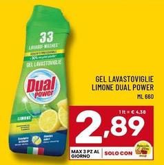 Dual Power - Gel Lavastoviglie Limone