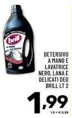 Brill - Detersivo A Mano E Lavatrice Nero, Lana E Delicati Deo
