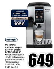 De Longhi - Macchina Automatica Per Caffè In Chicchi Ecam380.85.SB