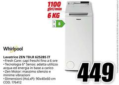 Whirlpool - Lavatrice ZEN TDLR 652BS IT