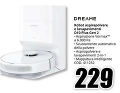 Dreame - Robot Aspirapolvere E Lavapavimenti D10 Plus Gen 2