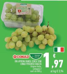 Conad - Uva Aprena Blanca Senza Semi Percorso Qualità
