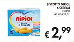 Nipiol - Biscotto  6 Cereali