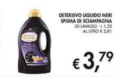 Spuma di Sciampagna - Detersivo Liquido Neri