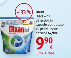 Dixan - Discs Detersivo In Capsule 4in1 Per Bucato 40 Pezzi. Assort.
