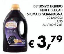 Spuma Di Sciampagna - Detersivo Liquido Neri E Delicati