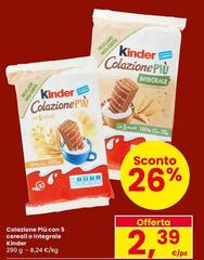 Kinder - Colazione Più Con 5 Cereali O Integrale