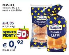Pasquier - Croissant, 240 G O Panini Al Latte