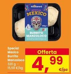 Special Mexico Burrito Manzoleco