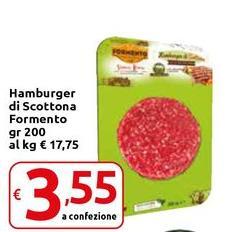 Formento - Hamburger Di Scottona