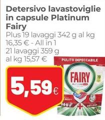 Fairy - Detersivo Lavastoviglie In Capsule Platinum