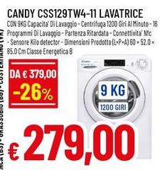 Candy - Css129tw4-11 Lavatrice