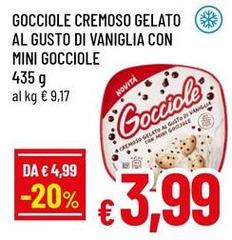 Gocciole -  Cremoso Gelato Al Gusto Di Vaniglia Con Mini