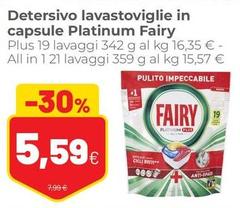 Fairy - Detersivo Lavastoviglie In Capsule Platinum
