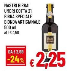 Mastri birrai umbri - Birra Speciale Bionda Artigianale