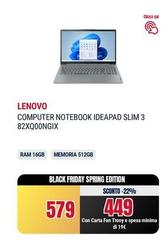 Lenovo - Computer Notebook Ideapad Slim 3 82XQ00NGIX