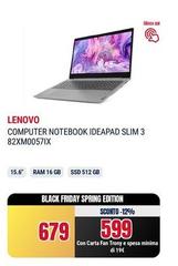 Lenovo - Computer Notebook Ideapad Slim 3 82XM0057IX