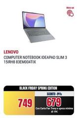 Lenovo - Computer Notebook Ideapad Slim 3 15IRH8 83EM004TIX