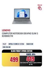 Lenovo - Computer Notebook Ideapad Slim 3 82XB00C7IX