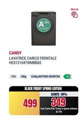 Candy - Lavatrice Carica Frontale HES12104TWMBB6S