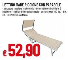Mare - Lettino  Riccione Con Parasole