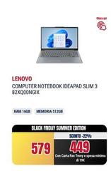 Lenovo - Computer Notebook Ideapad Slim 3 82XQ00NGIX