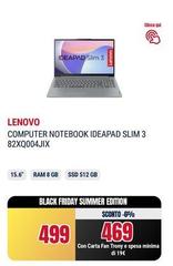 Lenovo - Computer Notebook Ideapad Slim 3 82XQ004JIX