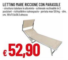Mare - Lettino  Riccione Con Parasole
