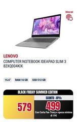 Lenovo - Computer Notebook Ideapad Slim 3 82XQ004KIX