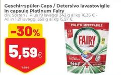 Fairy - Detersivo Lavastoviglie In Capsule Platinum