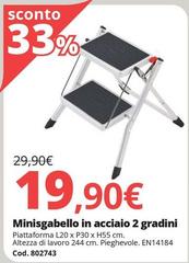 Minisgabello In Acciaio 2 Gradini