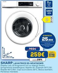 Sharp - Lavatrice Es-nfqa712lwd
