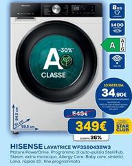 Hisense - Lavatrice WF3S8043BW3