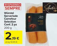 Selection carrefour - Würstel Serverlade Selection