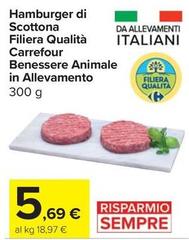 Selection carrefour - Hamburger Di Scottona Filiera Qualità