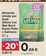 Affinity - Alimento Umido Per Gatti Ultima Cat Wet Steril Gusto Pollo O Salmone 