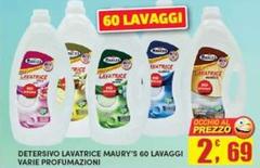 Detersivo Lavatrice Maury'S 60 Lavaggi