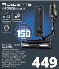 Rowenta - X-Force Flex 15.60  Aspirapolvere Senza Fili Mod. RH99F1