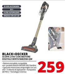 Black & Decker - Scopa Litio Con Motore Digitale BHFEV36B2DW-QW
