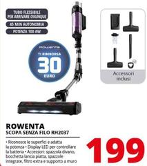 Rowenta - Scopa Senza Filo RH2037 