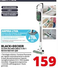 Black & Decker - Scopa Ricaricabile 4 In 1 REVSV18D1HF-QW 
