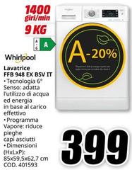 Whirlpool - Lavatrice FFB 948 EX BSV IT