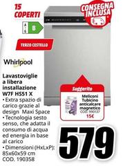Whirlpool - Lavastoviglie A Libera Installazione W7F HS51 X
