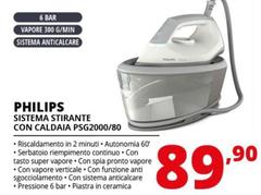 Philips - 2000 Series PSG2000/80 Ferro Da Stiro Generatore Di Vapore, 2400W, 1.4L, Piastra In Ceramica