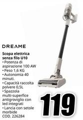 Dreame - Scopa Elettrica Senza Filo U10