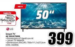 LG - Smart TV 4K 50UA75006
