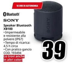Sony - Speaker Bluetooth XB100