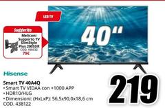 Hisense - Smart Tv 40A4Q